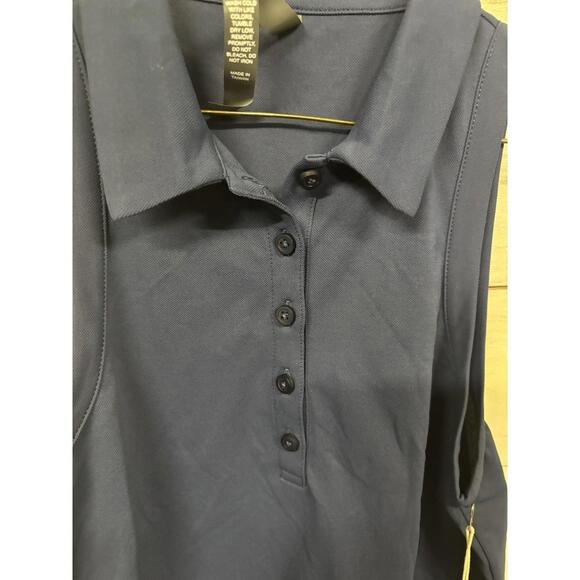 Vuori Women's Pique Polo Tank French Blue Size Small Brand New - Picture 2 of 5